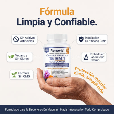 Renovia 15 en 1 en Softgels® - Renueva y Protege tu Vista, Naturalmente