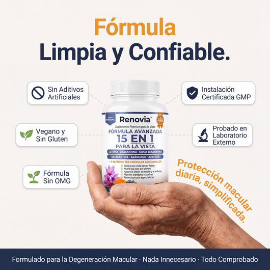 Renovia 15 en 1 en Softgels® - Renueva y Protege tu Vista, Naturalmente
