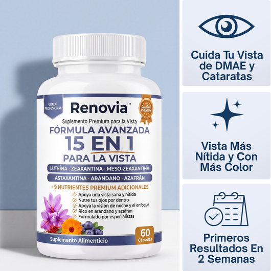 Renovia 15 en 1 en Softgels® - Renueva y Protege tu Vista, Naturalmente