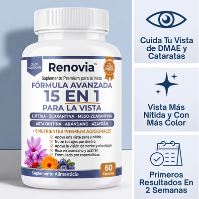 Renovia 15 en 1 en Softgels® - Renueva y Protege tu Vista, Naturalmente