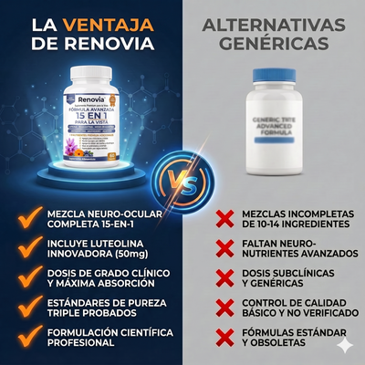 Renovia 15 en 1 en Softgels® - Renueva y Protege tu Vista, Naturalmente MX